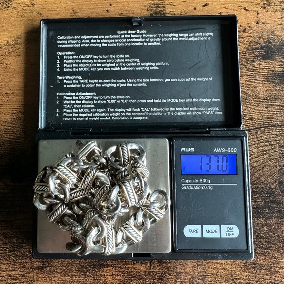 David Yurman Madison Chain Link Necklace w/ 18K Yellow Gold - 14mm - 16" - RARE - Picture 16 of 16